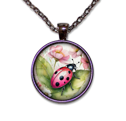 Watercolor Style Ladybug