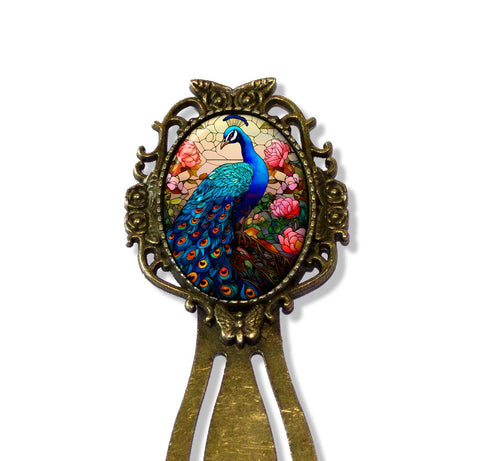Faux Stained Glass Peacock