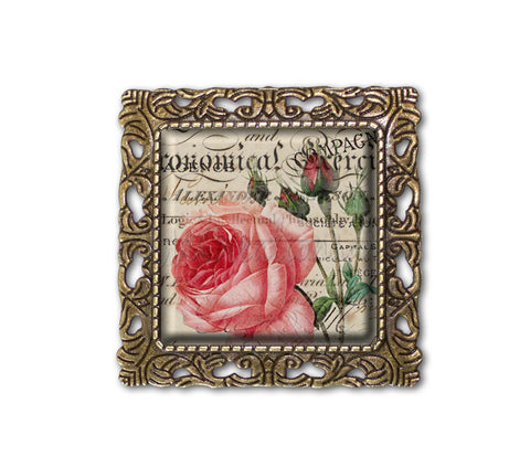 Victorian Pink Rose Words