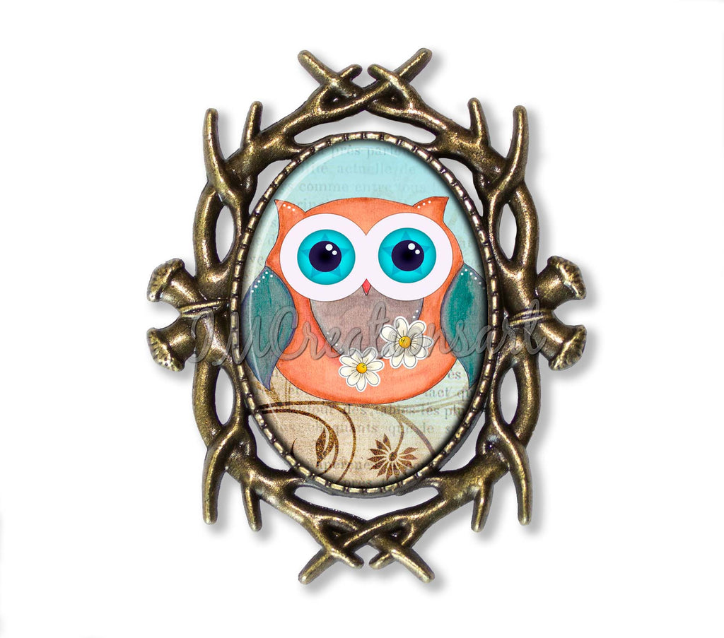 Lovely Whimsical Tree Owl