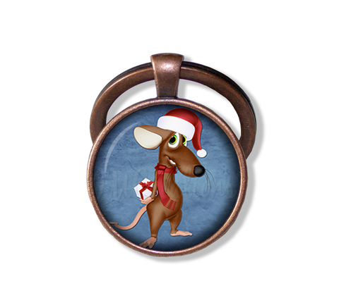 Whimsical Christmas Critter Rat