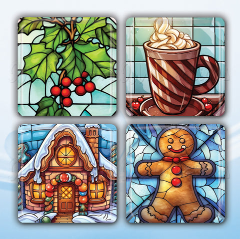 Faux Stained Glass Christmas Treats