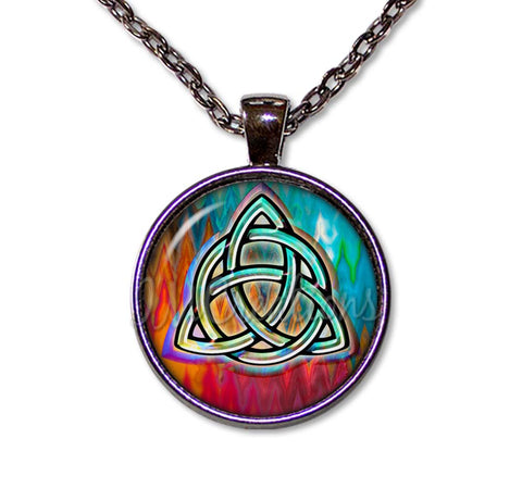 Triquetra Celtic Knot Trinity Colorful