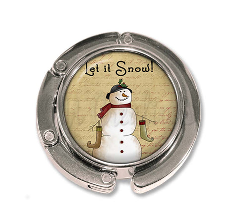 Let Is Snow Snowman Folk Art