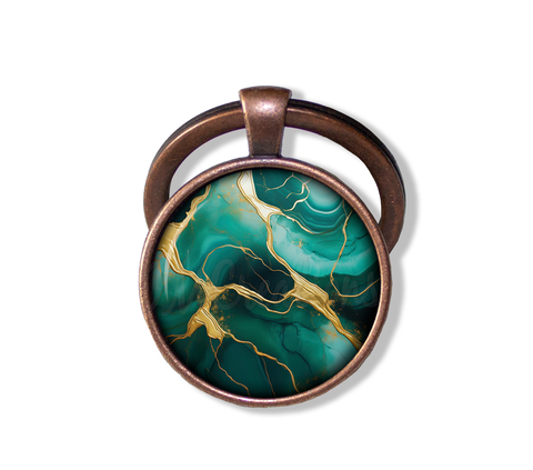 Faux Kintsugi Style Emerald