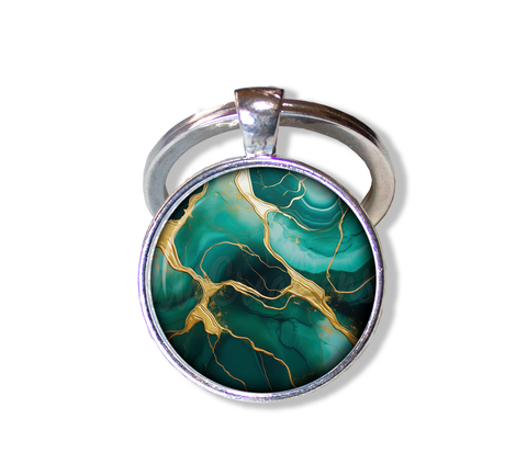 Faux Kintsugi Style Emerald