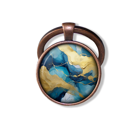 Faux Kintsugi Style Sky Blue