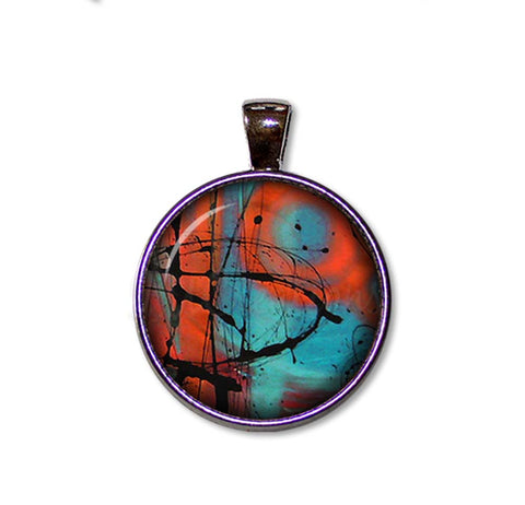 Abstract Splash Orange Blue