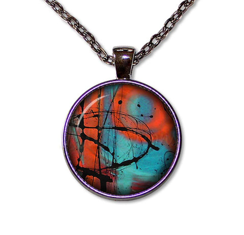 Abstract Splash Orange Blue