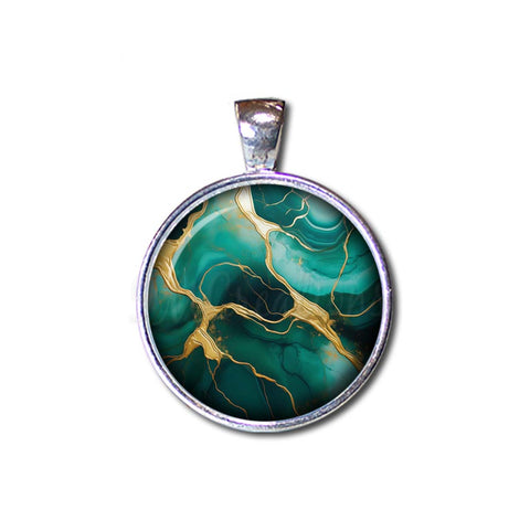 Faux Kintsugi Style Emerald