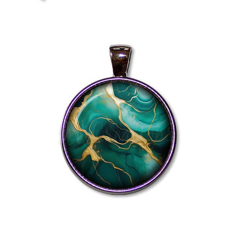 Faux Kintsugi Style Emerald