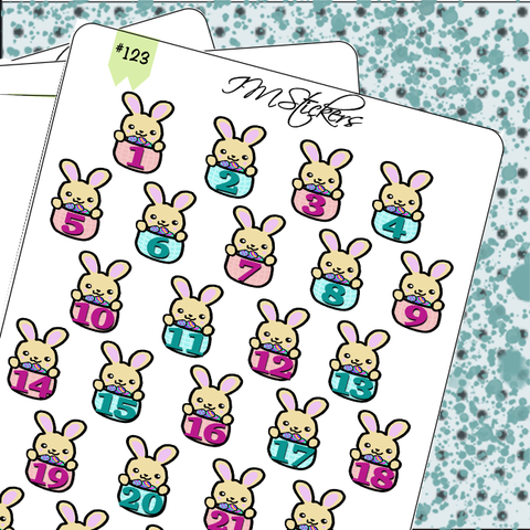 Date Covers Cute Bunny Rabbit