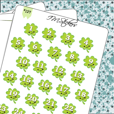 Date Covers Cute Green Shamrocks