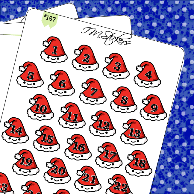 Date Covers Santa hat