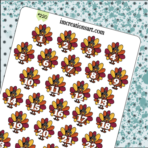 Date Covers Turkeys