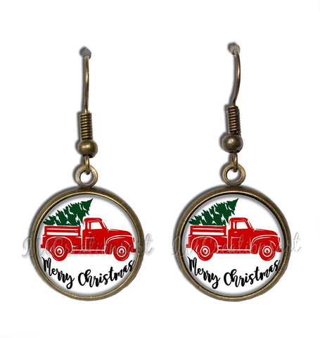 Red Truck Christmas Tree Farmhouse