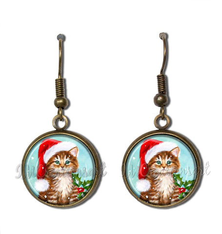 Retro Christmas Kitten