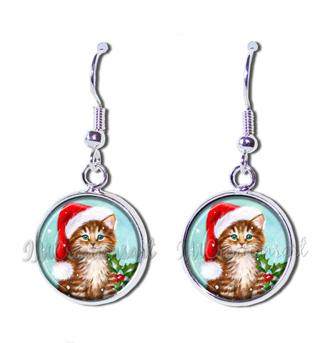Retro Christmas Kitten