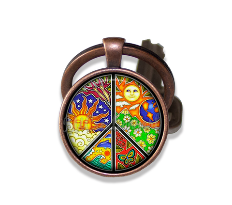 Peace Sign Bright Retro