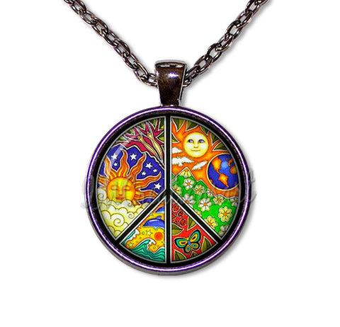 Peace Sign Bright Retro