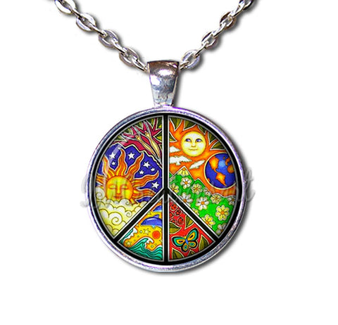 Peace Sign Bright Retro