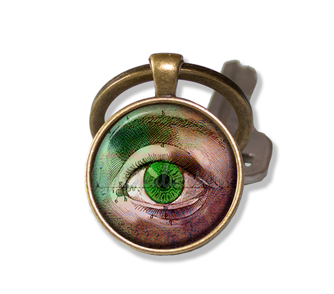 Gothic Style Green Eye Amulet