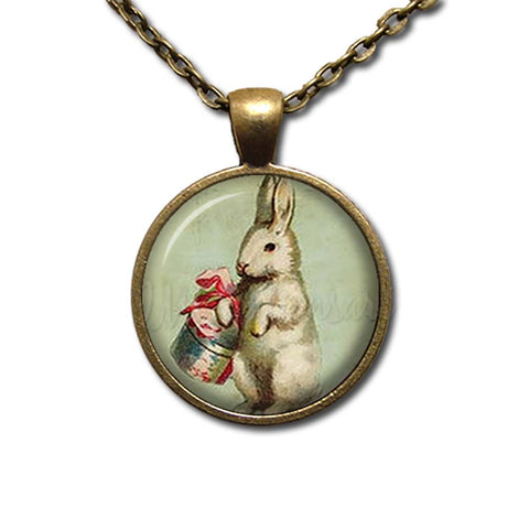 Vintage Easter Bunny with Basket