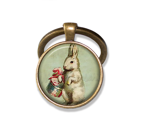 Vintage Easter Bunny with Basket