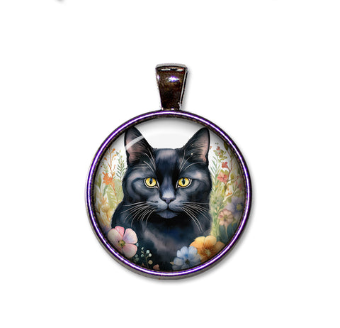 Shabby Chic Black Cat