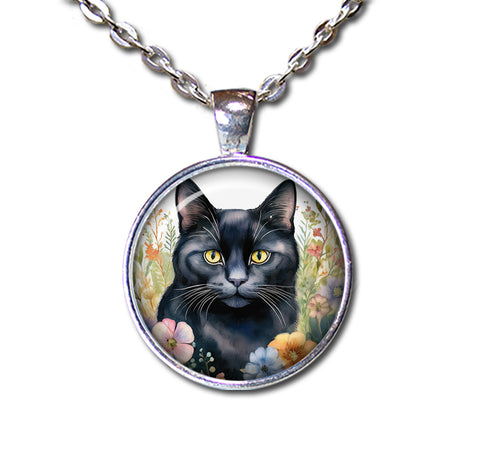 Shabby Chic Black Cat