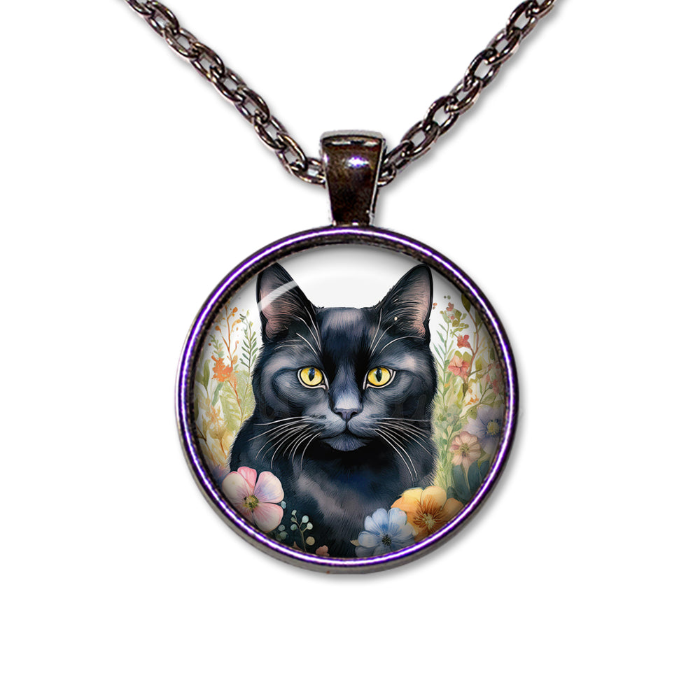 Shabby Chic Black Cat