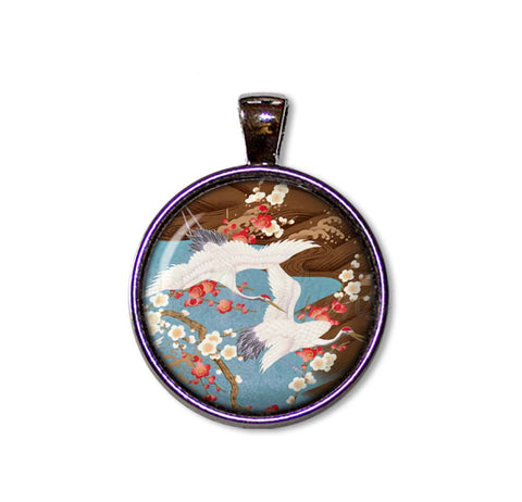 Faux Washi Couple of Cranes