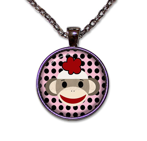Sock Monkey Polka Dots