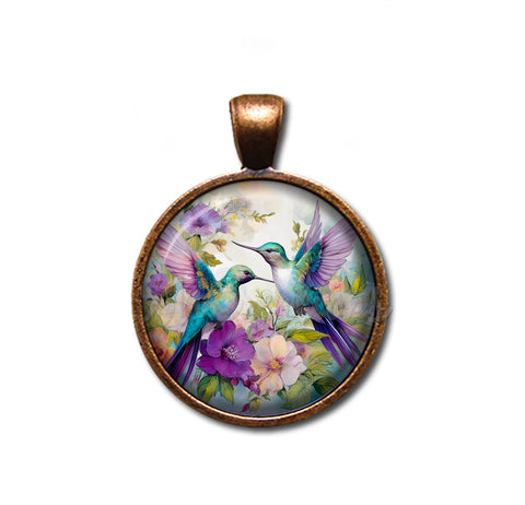 Couple of Hummingbirds [Purple Blues]
