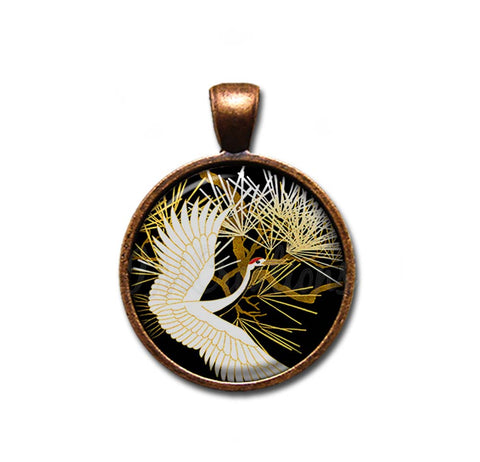 Golden Crane Bird