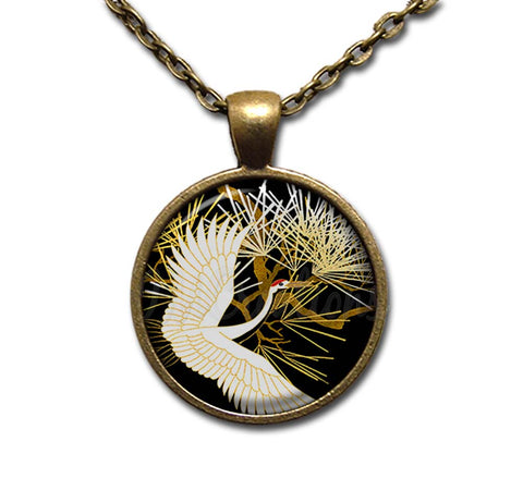 Golden Crane Bird