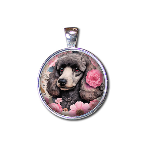 Shabby Chic Black Poodle