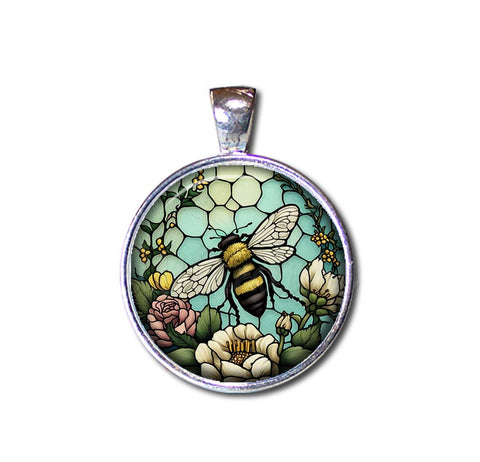 Faux Stained Glass Bee