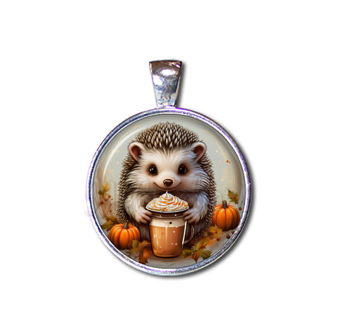 Autumn Hedgehog with Pumpkin Latte