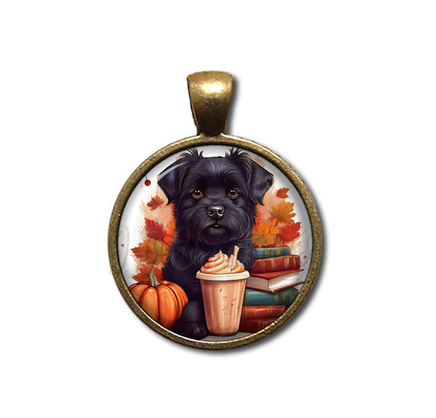 Autumn Scottish Terrier with Pumpkin Spice