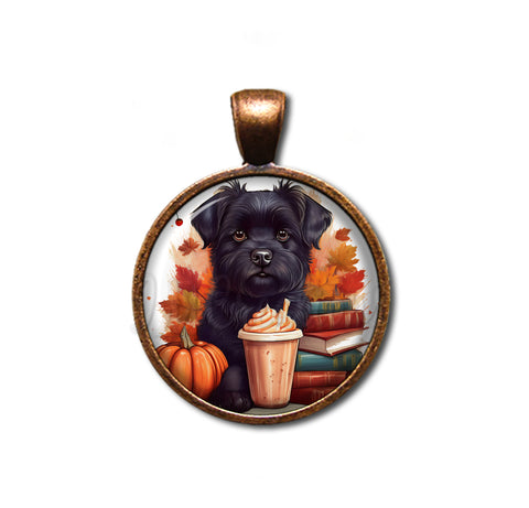 Autumn Scottish Terrier with Pumpkin Spice