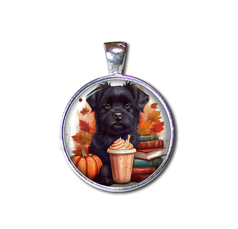 Autumn Scottish Terrier with Pumpkin Spice