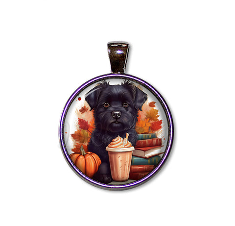 Autumn Scottish Terrier with Pumpkin Spice