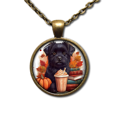 Autumn Scottish Terrier with Pumpkin Spice