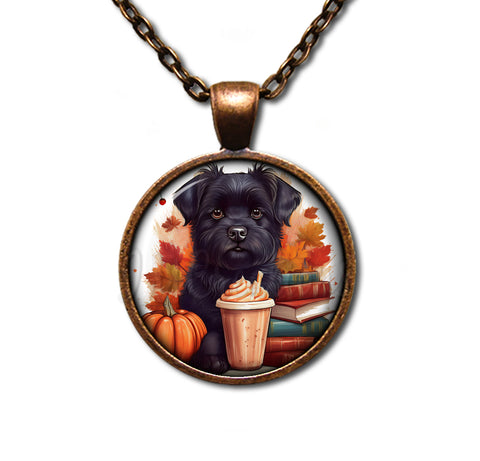 Autumn Scottish Terrier with Pumpkin Spice