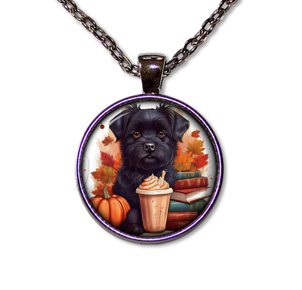 Autumn Scottish Terrier with Pumpkin Spice