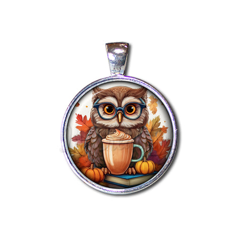 Autumn Owl with Pumpkin Latte