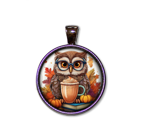 Autumn Owl with Pumpkin Latte