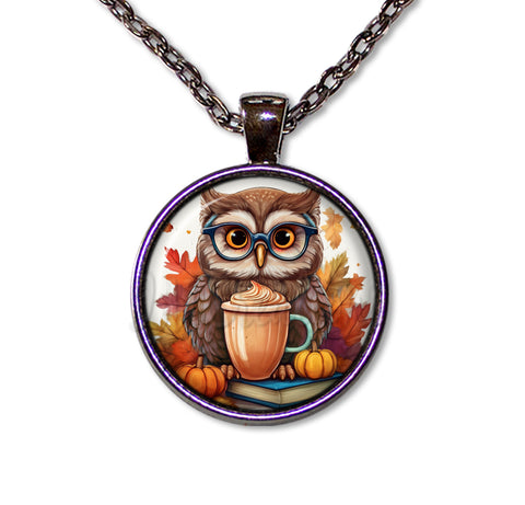 Autumn Owl with Pumpkin Latte