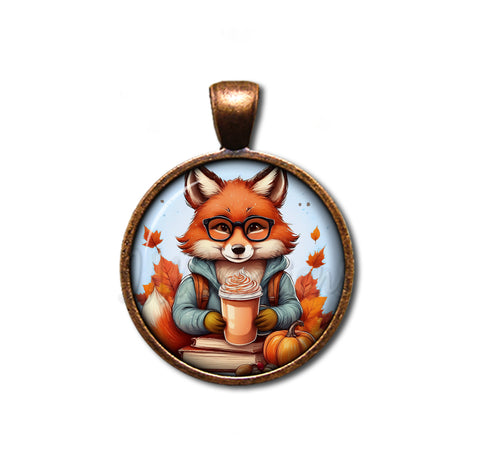 Autumn Fox with Pumpkin Latte